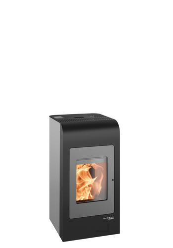 Pelletofen HSP 2.17 HOME II, Top+Front pearl-schwarz,Tür perl-grau (17kg Tankinhalt)